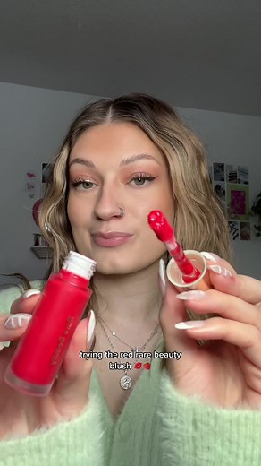 the perfect rosy cheek 💌❄️ #rarebeauty #redblush #viralmakeup #viralblush #rarebeautyblush #makeupreview #makeuptutorial #blushcombo #rosyblush #imcoldmakeup
