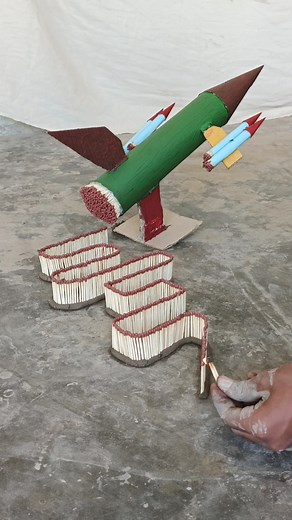 9.4M views · 39K reactions | Lighting an insane Matches Rocket 勞 #oddlysatisfying #experiment #asmr #relaxing | Oddly Satisfying | Facebook