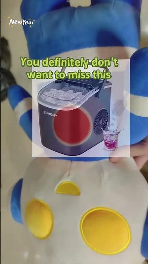 Chill Instantly with EUHOMY Ice Maker – Fast, Portable & Auto-Cleaning!