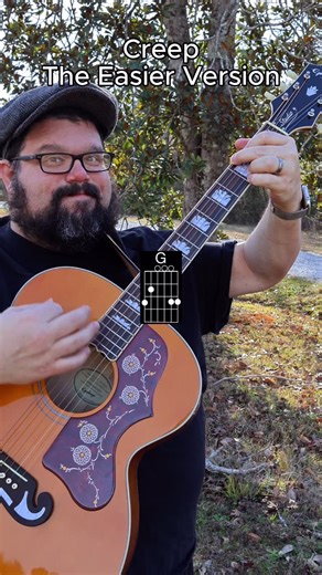 Chas Evans | Creep Easy Guitar Tutorial…outdoors! @epiphone #guitarlesson #guitarreels #instaguitar #guitarteacher #reelsinstagram #guitarpractice... | Instagram