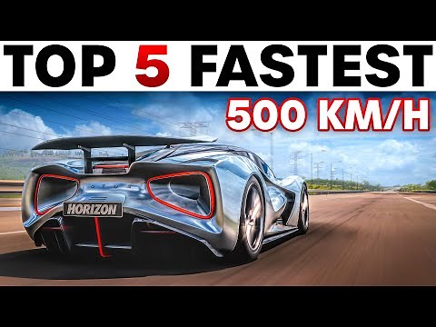 Top 5 Fastest Cars in Forza Horizon 5!