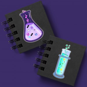 Cute Halloween Potion Bottles Digital Stickers | Spooky Lab Beaker Clipart | Kawaii Ghost, Bat & Potion Sticker Pack (digital Download) - Etsy