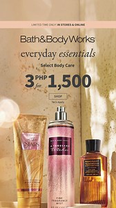 林✨ Your skin deserves the full set! Mist, Lotion & Shower Gel, all in one special-priced bundle. Complete your body care routine with your fave scent now!  | Bath & Body Works Philippines | Facebook