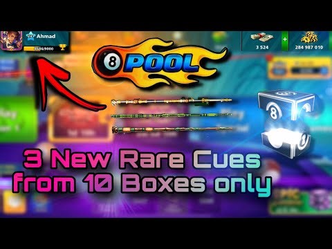 10 RARE BOXES OPENING! 🎱 | 8 Ball Pool Rare Cues Found?