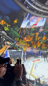 Watching fights in 8K on a 87,000-square-foot 8K LED dome is wild 😳 This is a view from Cosm | MMA Fighting