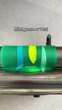 Mint green or Teal #colors #colormixing #satisfying #guessthecolor #fyp