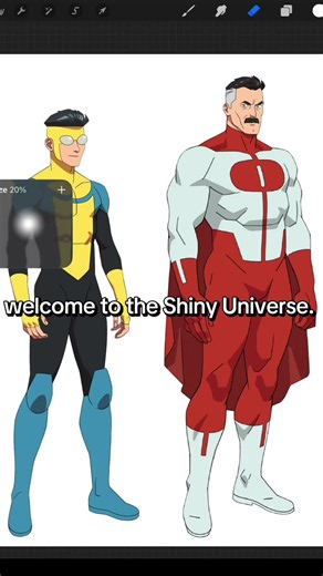 Invincible AU Redesign: Shiny Universe Omni-Man Dad Version