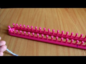 “Super Easy #7 Loom Knitting Start for Beginners | long loom ” #crochet #knitting