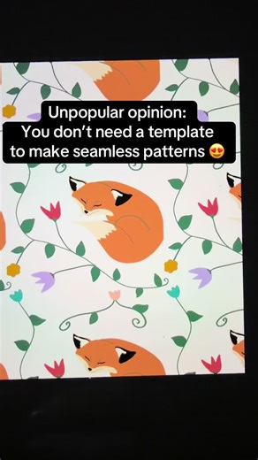 You can simply move the tile left ↔️ right, up ↕️ down, fixing any weird spots along the way! #learntodraw #surfacepatterndesign #procreatetips #seamlesspattern #creativeentrepreneur