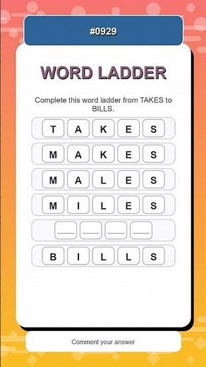 Word Ladder Challenge #0929 | Complete the Ladder Fast