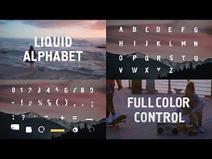 Free Liquid Alphabet - Moving Letters & Numbers (Ae, Pr, Dr, FCPX)