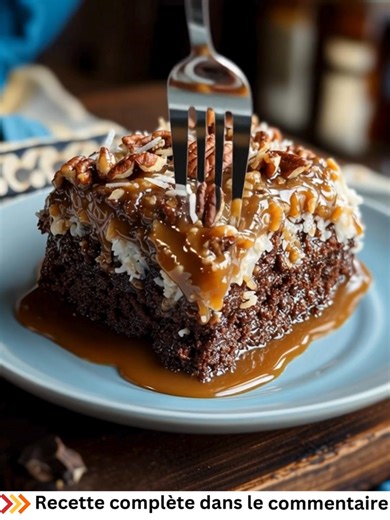 1.1M views · 1.6K reactions | Gâteau au Chocolat Allemand Fourré au Caramel Liste des ingrédients → Gâteau 1 paquet de préparation pour gâteau au chocolat noir 375 ml d'eau 125 ml d'huile de tournesol 3 gros œufs → Fourrage 1 boîte de lait concentré sucré .... 퐋퐚 퐫퐞퐜퐞퐭퐭퐞 퐜퐨퐦퐩퐥è퐭퐞  | Recette Express | Facebook