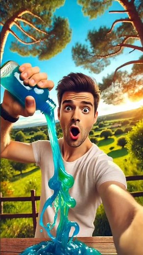 Water Slime Experiment – Turning Water Into Slime When Squeezing the Bottle!