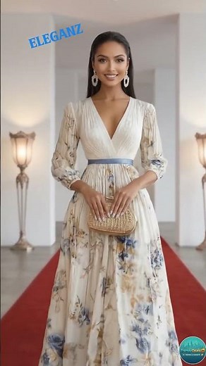 ✨ Elegantes Chiffon-Maxikleid für Hochzeitsgäste 💐 #Shorts