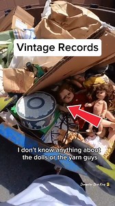 Vintage records, dolls and more found dumpster diving! #dumpsterdiving #creepy #scary #reels #tools #dolls | Dumpster Dive King