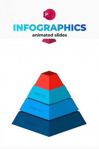 Animated PowerPoint Infographic Pyramid #microsoftpowerpoint #powerpoint #powerpointtemplate