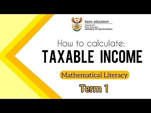 Gr12 Mathematical literacy | 2025 Term 1 | TAXATION