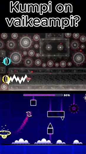 Kumpi on vaikeampi #geometrydashsuomi #geometrydash #gd #clutterfunk