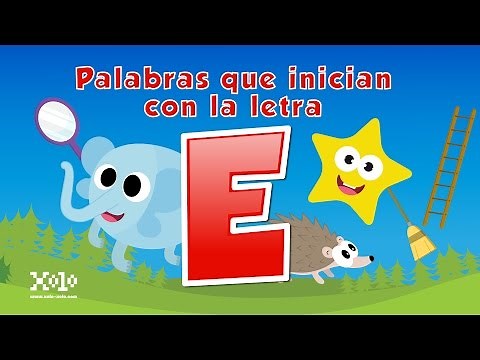 Words that start with the letter E in Spanish for children