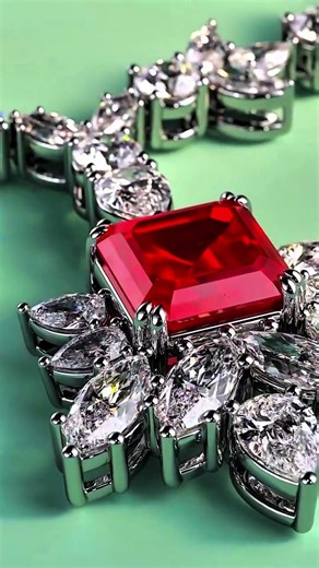 Ruby necklace high jewellery #shorts #shortsfeed #rubyneckles #highjewelry #diamond