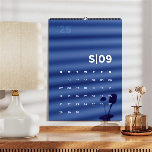 2025–2026 Birthstone Wall Calendar | Large Minimal Hanging Planner | September Start Academic Year Calendar - Etsy