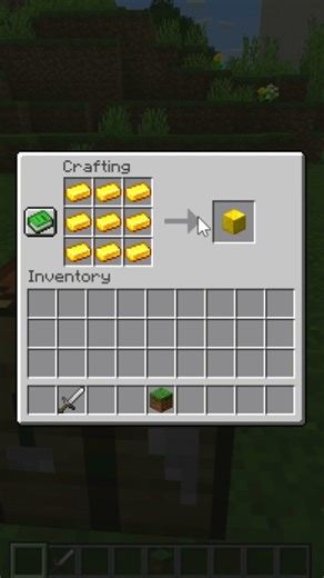 I Created a BLOCK of Gold in Minecraft #minecraft #minecraftshorts