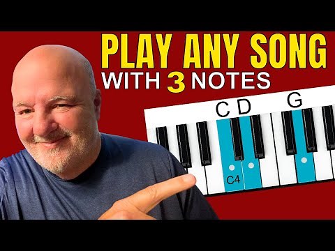 "Play Any Song on Piano Using Just Three Notes in your right hand!" (Lesson 4)