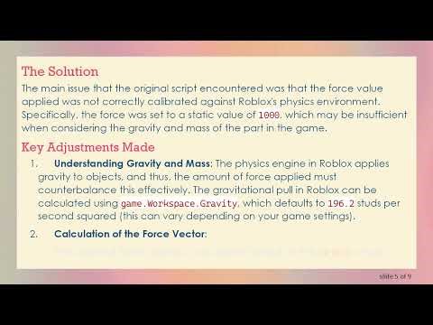 Mastering VectorForce Scripting in Roblox: A Beginner’s Guide