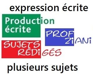 productions écrites rédigées texte argumentatif 1 et 2 bac et TC exemples