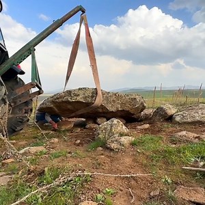 The treasure found under the rock that I pulled with my tractor | Adventure man