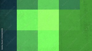 Abstract pattern of green and blue rectangles arranged in a grid on a dark background. A visually captivating and modern design that brings together vibrant colors