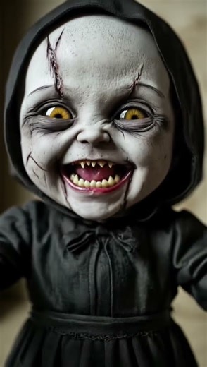 Creepy Doll Laughing ShortScary Doll Smiling HorrorHorror Doll Laugh