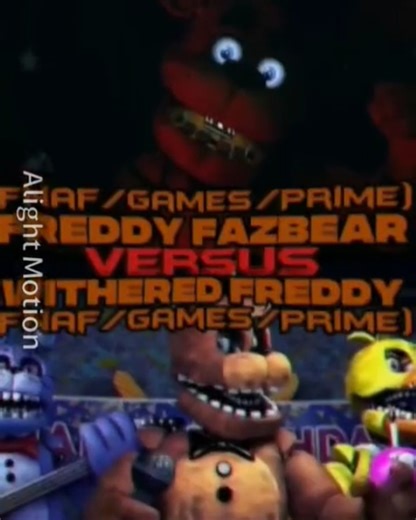 Freddy Fazbear vs Withered Freddy | #fnaf #1v1 #battle #edit #shorts #freddyfazbear #witheredfreddy