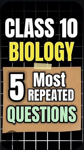 5 Imp. Question for class 10 | Class 10 Biology Important Questions 2026 Boards | #shorts