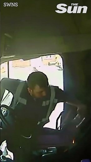 Lorry driver's vape EXPLODES into flames #shorts