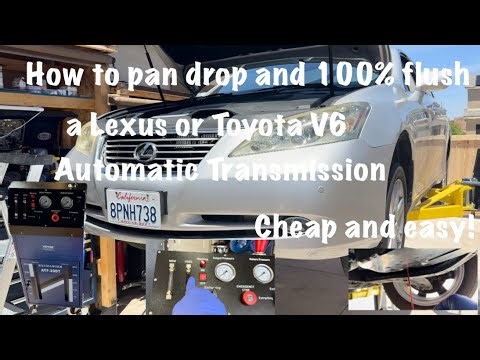 How to service a Toyota or Lexus Automatic Transmission pan drop and 100% flush quick and easy!