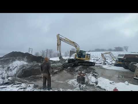 Manure Line had what plugged in it?