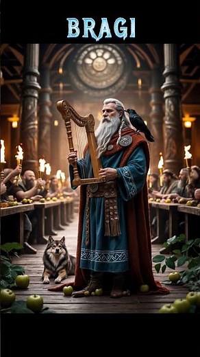 BRAGI - Known for his wisdom, mastery of words, and the power of speech and song - Norse Mythology