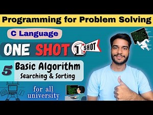 One Shot | Basic Algorithm | Programming C | C Language | All Universities | B.Tech/BCA/Diploma CS