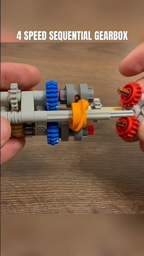 LEGO Technic 4 Speed Sequential Gearbox Transmission Tutorial