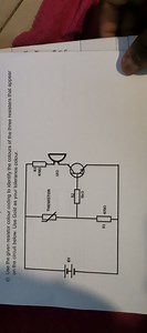 Use the given resistor colour coding to identify the colours of... | Filo