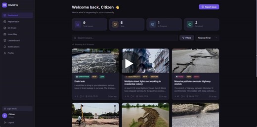 CivicFix: Civic Issue Reporting and Resolution Platform | akshat verma posted on the topic | LinkedIn