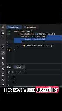 Java Grundlagen: FOR-Schleife für Anfänger | kurz und knackig 👌😂 #coding #tutorial