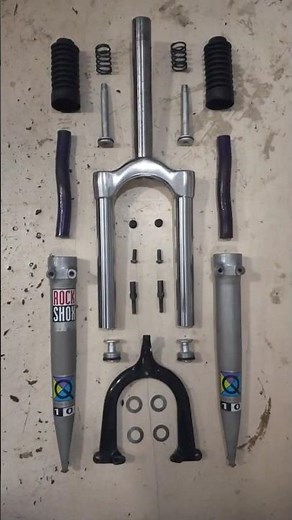 Vintage Rock Shox Quadra 10 restoration