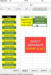 Excel Trick to Separate Text & Number - Stack Data Problem Solution | Mukul Jain