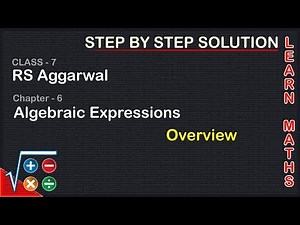 Algebraic expression overview | Algebraic Expression Class 7 | Learn Maths