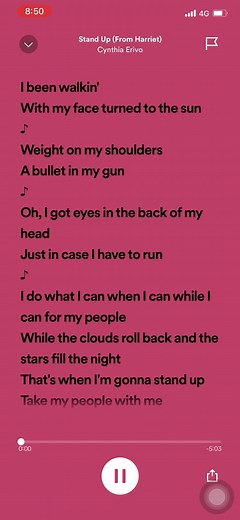 Cynthia Erivo - Stand Up: Song Lyrics Video | Palestine