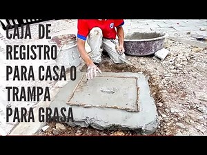 trampa para grasa o caja de registro para casa