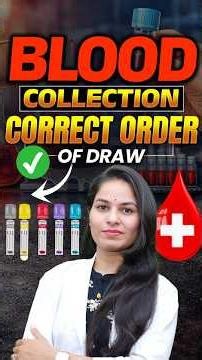 Blood Collection: Correct Order of Draw Explained #mlt #shorts