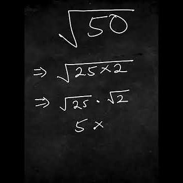 Simplify square root of 50 #maths #surds_and_indices